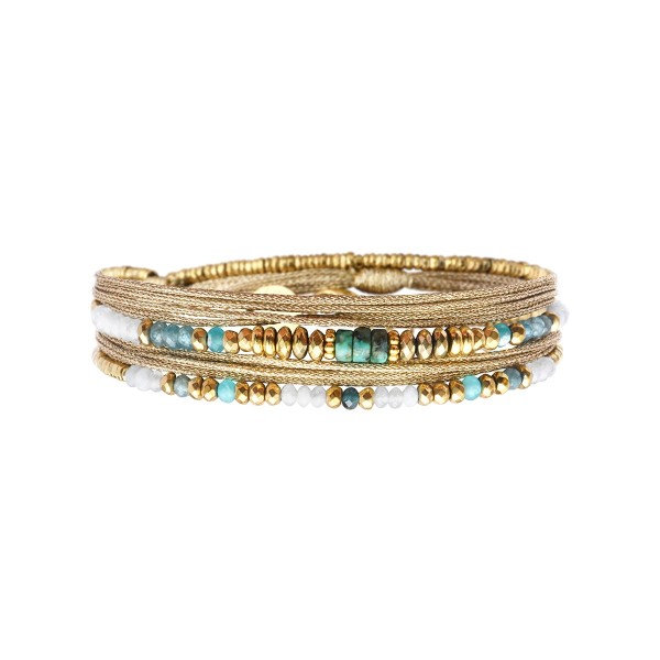 BELLE MAIS PAS QUE Bracelet Rim Signature Doré.