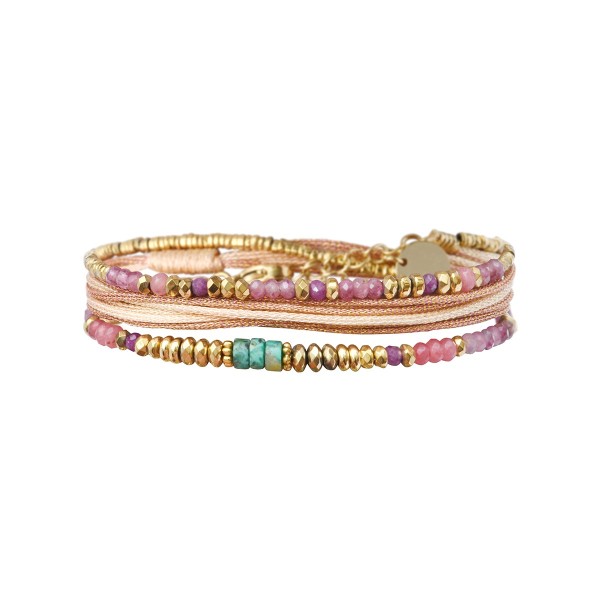 BELLE MAIS PAS QUE Bracelet Rim Signature Rose.