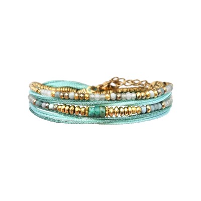 BELLE MAIS PAS QUE Bracelet Rim Signature Turquoise.