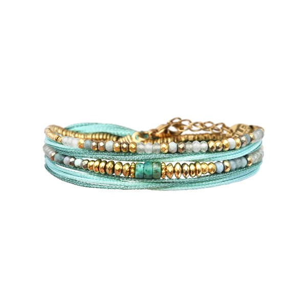 BELLE MAIS PAS QUE Bracelet Rim Signature Turquoise.