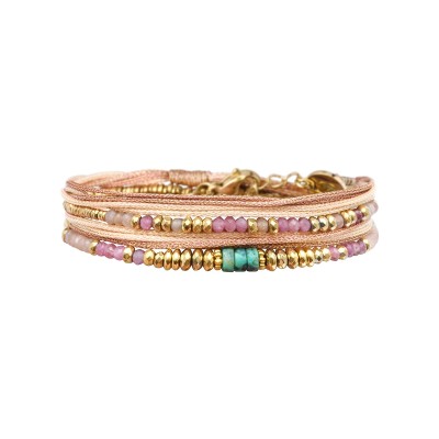 BELLE MAIS PAS QUE Bracelet Rim Signature Rose.