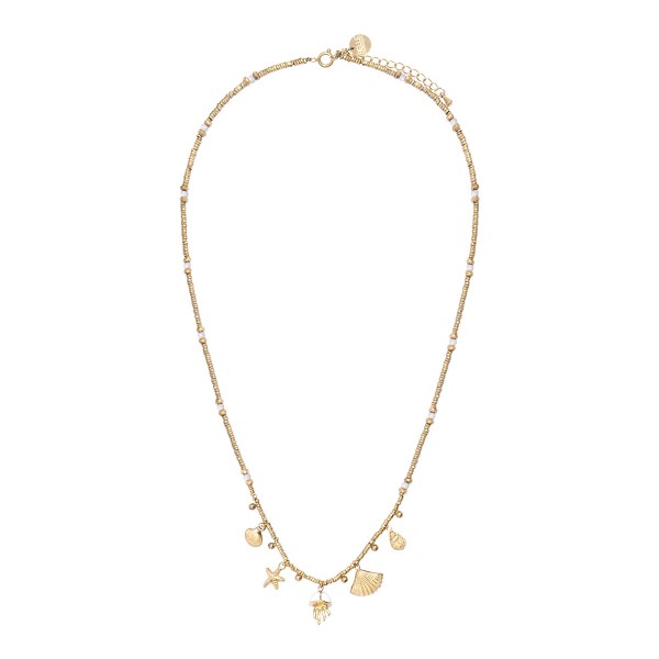 BELLE MAIS PAS QUE Collier Léa Blanc.