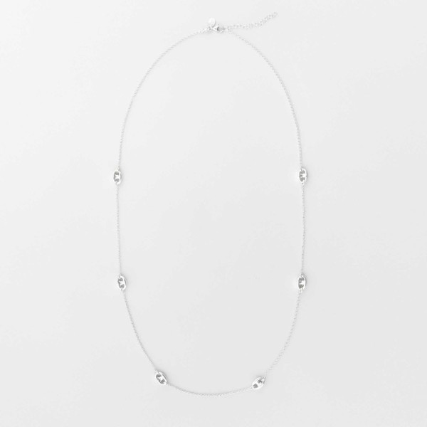 CANYON France Collier Sautoir Argent.