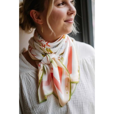 Shanna Foulard Carré Love Cactus.