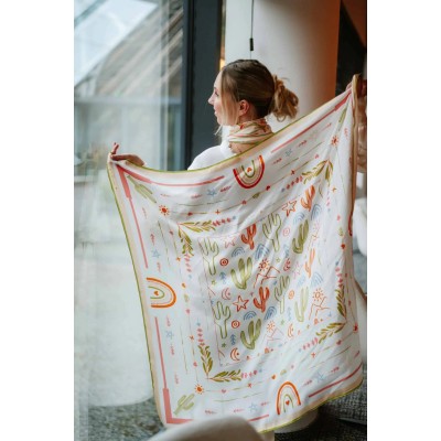 Shanna Foulard Carré Love Cactus.
