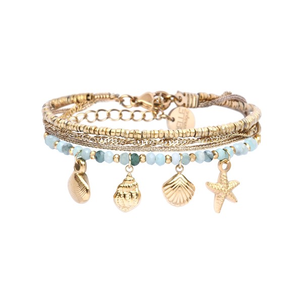 BELLE MAIS PAS QUE Bracelet Léa Emeraude.