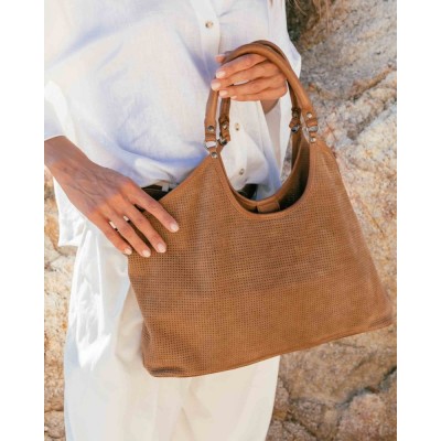 Sac Cabas Latah Taupe, Marque BIBA | Bijoux Totem