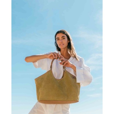 BIBA Sac Cabas Latah Citron Vert.