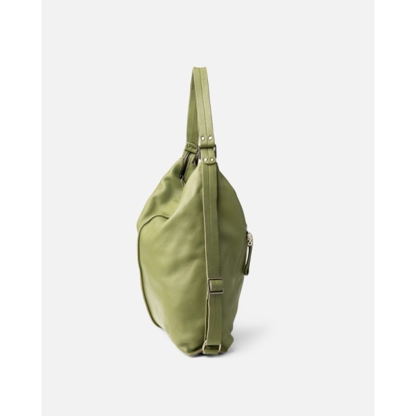 BIBA Sac à dos New Sylva cuir Vert clair.