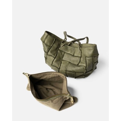 Sac Cabas Oley Kaki, Marque BIBA | Bijoux Totem