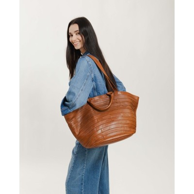 Sac Cabas Lewisburg Bricks Tan, Marque BIBA | Bijoux Totem