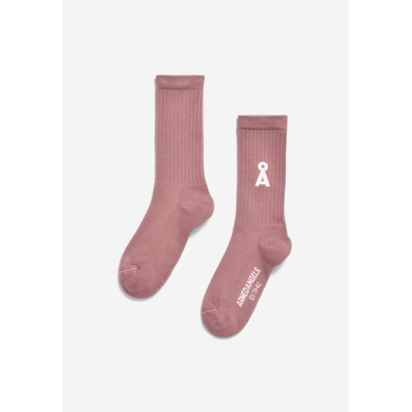 ARMEDANGELS - Chaussettes Saamus en coton - Light Berry
