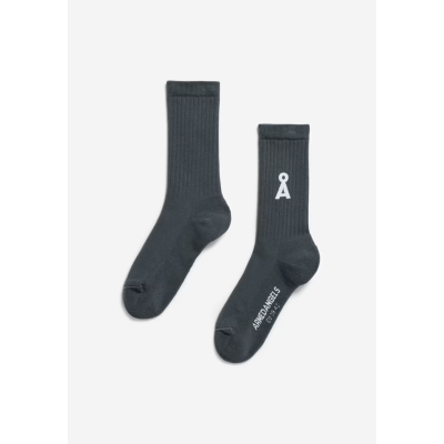 ARMEDANGELS - Chaussettes Saamus en coton - Space steel