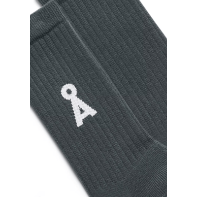 ARMEDANGELS - Chaussettes Saamus en coton - Space steel
