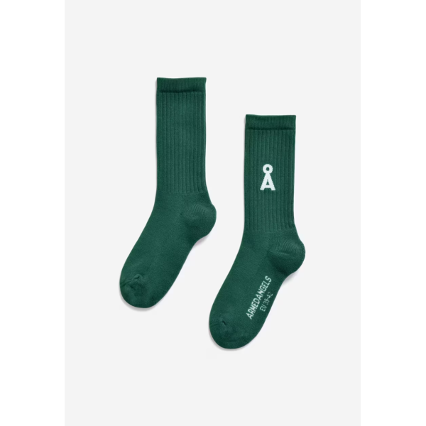 ARMEDANGELS - Chaussettes Saamus en coton - Emerald