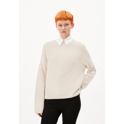ARMEDANGELS - Pull Merinaa en coton - Oatmilk