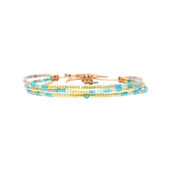 BELLE MAIS PAS QUE Bracelet Blue Maldives Agathe.