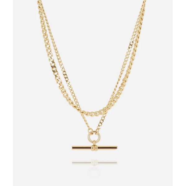 ZAG Bijoux Collier Oletta Acier doré.