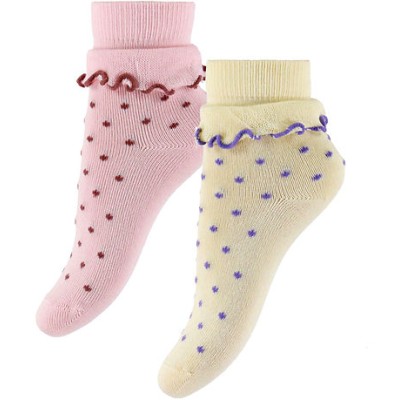 MINIPOP - Chaussettes en bambou x 2 - Rosa Quartz