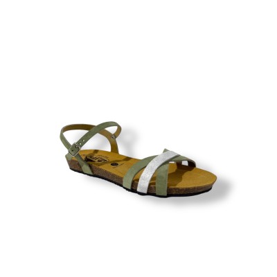 PLAKTON - Sandales Fran Anthas - Mint Blanco