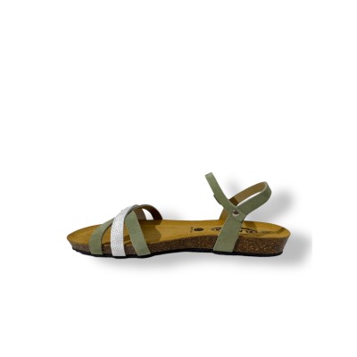 PLAKTON - Sandales Fran Anthas - Mint Blanco