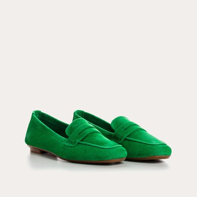 REQINS - Mocassins Hema velours - Gazon