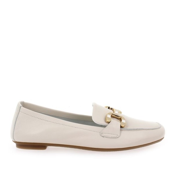 REQINS - Mocassins Horphea cuir - Off white