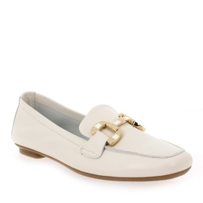 REQINS - Mocassins Horphea cuir - Off white