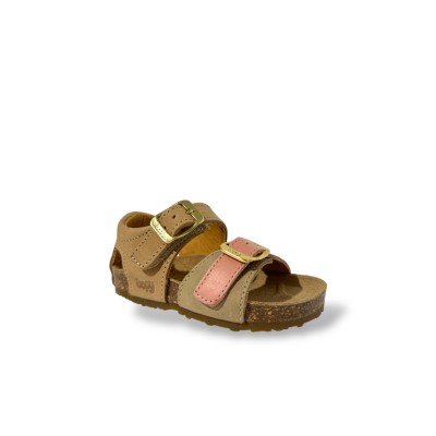 BOPY - Sandales Edouarvelo - Rose/Cognac