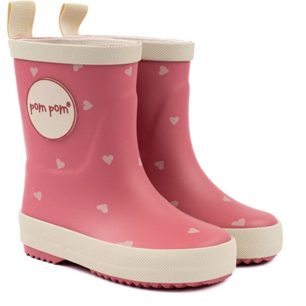 POM POM - Bottes en caoutchouc - Cœur AOP
