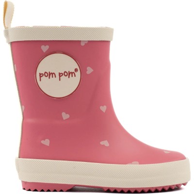 POM POM - Bottes en caoutchouc - Cœur AOP