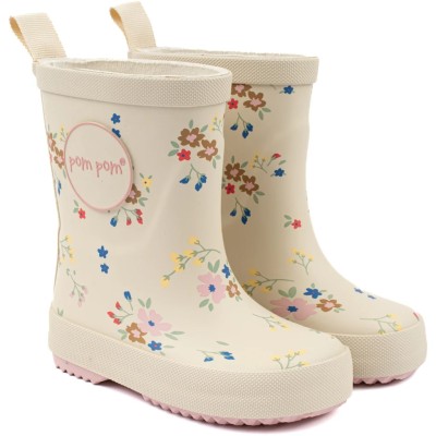POM POM - Bottes en caoutchouc - Fleurs AOP