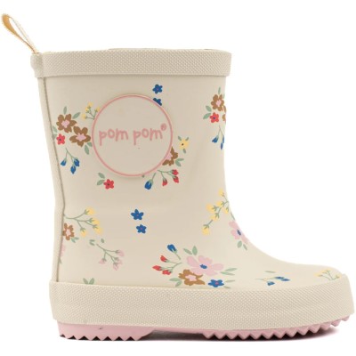 POM POM - Bottes en caoutchouc - Fleurs AOP