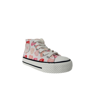 NATURINO - Baskets Ylfas à cœurs - White