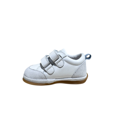 BENJIE - Baskets Myrtille Logo - Blanc/vert/bleu