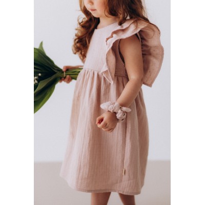 WOOLY ORGANIC - Robe en mousseline - Vieux Rose