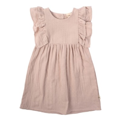 WOOLY ORGANIC - Robe en mousseline - Vieux Rose