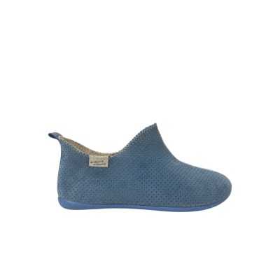 LA MAISON DE L'ESPADRILLE - Bottillon Perforé 2180 - Ciel