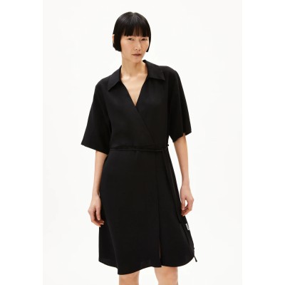 ARMEDANGELS - Robe Femnaami Lino - Noir