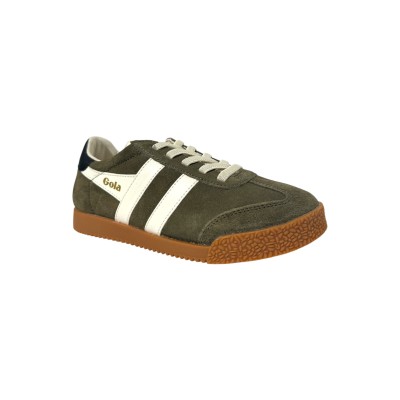 GOLA - Baskets Elan - Kaki/blanc