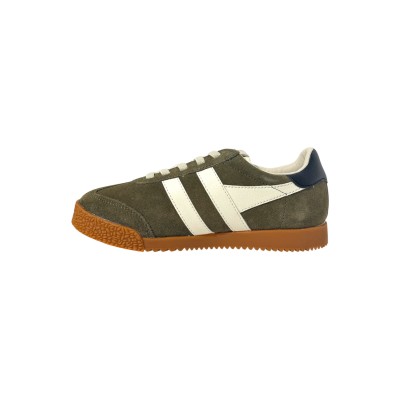 GOLA - Baskets Elan - Kaki/blanc