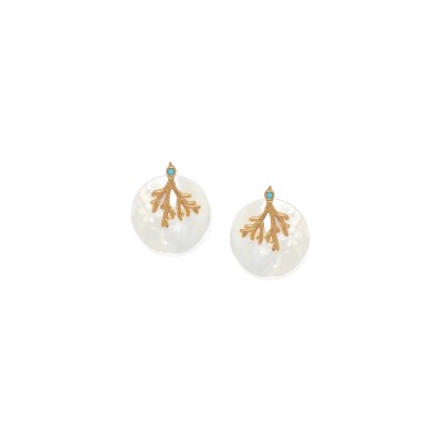 Dormeuses Darya, Marque Franck Herval | Bijoux Totem.