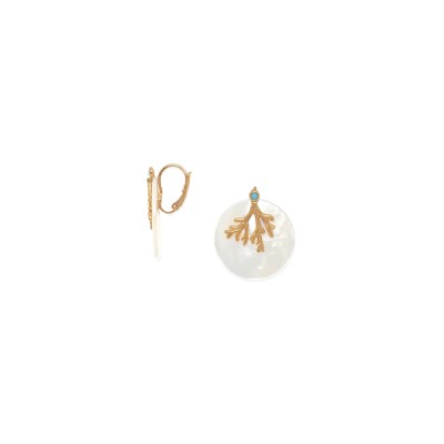 Dormeuses Darya, Marque Franck Herval | Bijoux Totem.