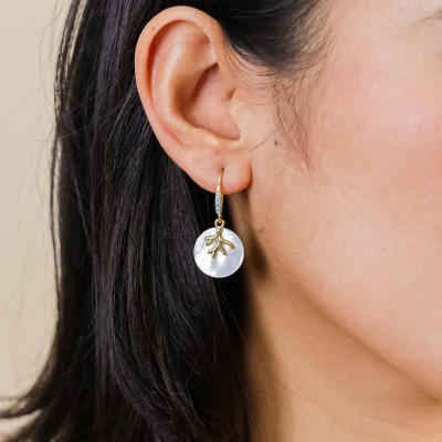 Dormeuses Darya, Marque Franck Herval | Bijoux Totem.