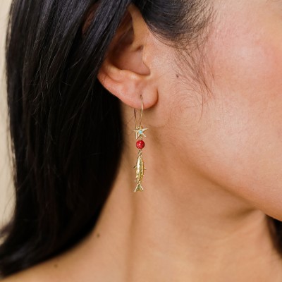 Boucles d’oreilles Darya, Franck Herval | Bijoux Totem.