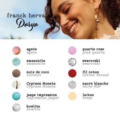 Bracelet Darya, Marque Franck Herval | Bijoux Totem.