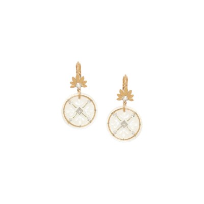 Dormeuses Fiona, Marque Franck Herval | Bijoux Totem.