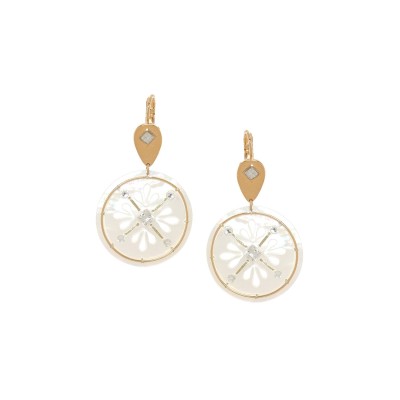 Dormeuses Fiona, Marque Franck Herval | Bijoux Totem.