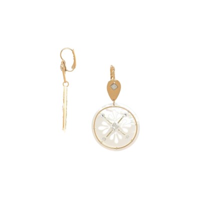 Dormeuses Fiona, Marque Franck Herval | Bijoux Totem.