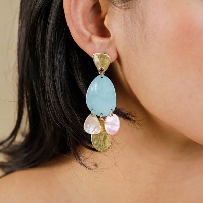 Boucles d’oreille Laly, Marque Franck Herval | Bijoux Totem.
